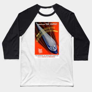 Vintage Travel Poster USA Presenting The Comet Baseball T-Shirt